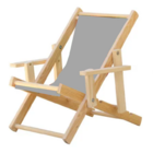 Infantil Cadeira Espreguiçadeira Dobrável-cinza