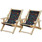 Infantil - Conjunto 2 Cadeiras Espreguiçadeira Dobrável Infan