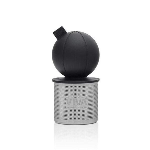 Infusor Para Chá Em Inox E Silicone Viva Scandinávia 8cm Preto