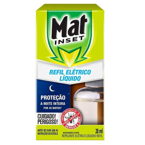 Inseticida Elétrico Líquido Mat Inset 45 Noites Refil