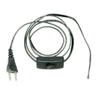 Instalação Rabicho C/ Interruptor Abajur 1 50mt + Tomada Preto