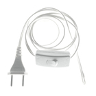 Instalação Rabicho Com Interruptor Abajur 2 00mt + Tomada Bra