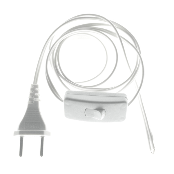 Instalação Rabicho Com Interruptor Abajur 2 00mt + Tomada Bra