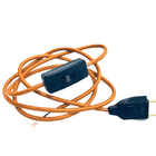 Instalação Rabicho Tecido C/ Interruptor Abajur 1 50mt + Toma