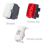 Inter Simples + Tomada Ver 20a + 2 Tomada P Tel Margirius B3
