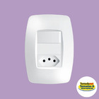 Interruptor 1 Tecla Paralelo C/ Tomada 10a 4x2 Fame Elegance