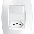 Interruptor 1 Tecla Paralelo C/ Tomada 20a 4x2 Fame Elegance