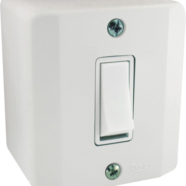 Interruptor 1 Tecla Simples Sistema X Branco Radial