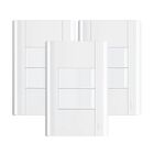 Interruptor 2 Teclas Com Placa 4x2 Fame Modulare - Kit 3 Un B