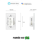Interruptor 2 Teclas Inteligente - Branco