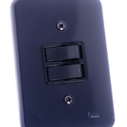 Interruptor 2 Teclas Paralelas Linha Pollar Black Radial