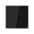 Interruptor 4x4" 4 Módulos Touch Preto Wi-Fi Ambiente Conectado Steck