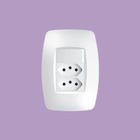Interruptor + 2 Tomadas 2p+t 10a/250v 4x2 Fame Elegance Branco