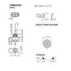 Interruptor Alavanca Metálica Unipolar 14123 L/d 20a/120vca F