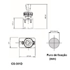 Interruptor Alavanca Plástica Unipolar Cs-301d Verde