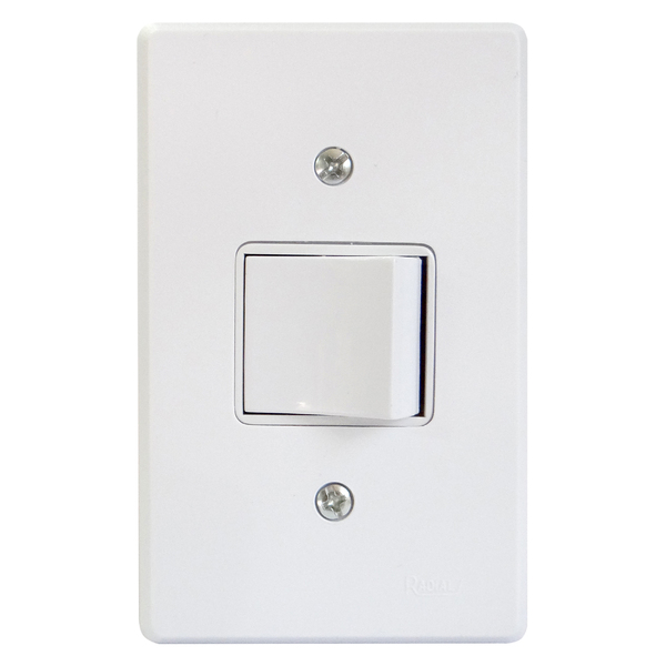 Interruptor Bipolar Simples 10a Linha Gelo Radial