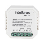 Mini controlador smart Wi-Fi com entrada para 1 interruptor Intelbras EWS 211