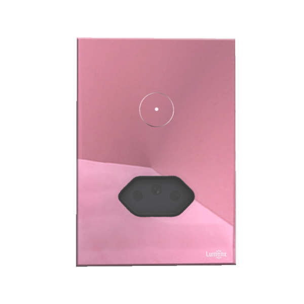 Interruptor De Luz 1 Botão Com Tomada 10 Ou 20a Rosa Lumenx