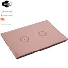 Interruptor De Luz Touch Wi-fi Tok Glass 2 Botões Rosa Lumenx