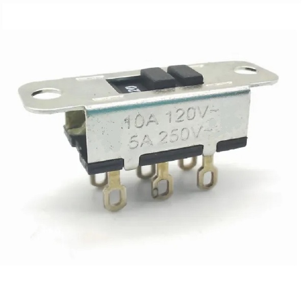 Interruptor Deslizante Hh-201 Metálico 10a/120vca 6a/250vca 5