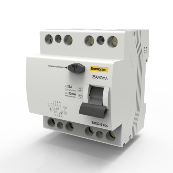 Interruptor Diferencial Residual Tetrapolar 25a/30ma - Enerbr