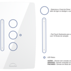 Interruptor Dimmer Wifi Inteligente Slide Touch 3 Botões 4x2