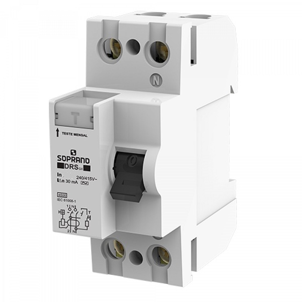 Interruptor Dr Bipolar 63a 30ma 4,5ka