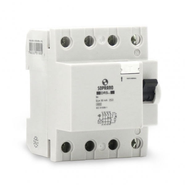 Interruptor Dr Tetrapolar 25a 30ma 4,5ka