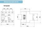 Interruptor Dr Tetrapolar 80A 30mA 6kA DRS4-H