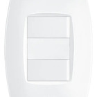 Interruptor Duplo 2 Teclas Simples Com Placa Fame Elegance Br