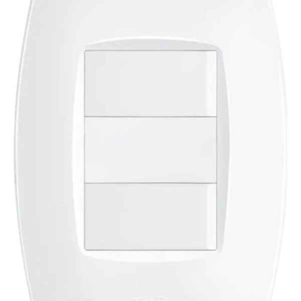 Interruptor Duplo 2 Teclas Simples Com Placa Fame Elegance Br