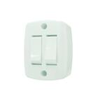 Interruptor Elétrico Sobrepor 2 Teclas Branca 6a - Ilumi