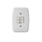 Interruptor Embutir 2 Teclas Paralelas Placa Branca Pezzi Lin