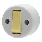 Interruptor Ilumi 1 Tecla Simples Sobrepor Externo Redondo Ci