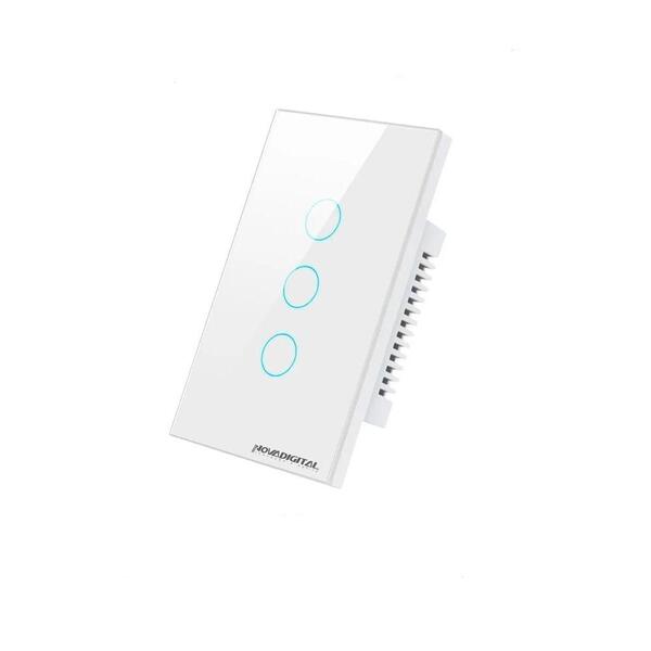 Interruptor Inteligente Novadigital Touch Wi-fi 4x2 3 Botões