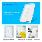 Interruptor Inteligente Novadigital Touch Wi-fi 4x2 3 Botões