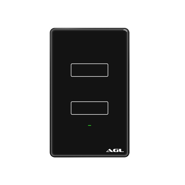 Interruptor Inteligente Simples 10A Preto Retangular AGL