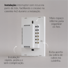 Interruptor Inteligente Smart Wi-fi Alexa Google 3 Botões 4x2