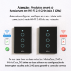 Interruptor Inteligente Smart Wi-fi Alexa Google 3 Botões 4x2