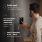 Interruptor Inteligente Smart Wi-fi Alexa Google 3 Botões 4x2