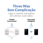 Interruptor Inteligente Smart Wi-fi Alexa Google 3 Botões 4x2