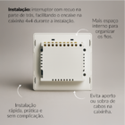 Interruptor Inteligente Smart Wi-fi Alexa Google 6 Botões 4x4