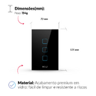 Interruptor Inteligente Smart Zigbee Alexa google 3 Botões 4x