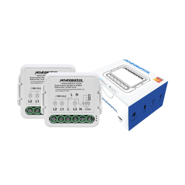 Interruptor Inteligente Wifi Mini Dimmer 1 Canal Novadigital