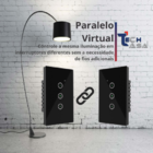 Interruptor Inteligente Zigbee 1 Botão Touch Preto - Branco