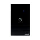 Interruptor Inteligente Zigbee 1 Botão Touch Preto - Preto