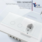 Interruptor Inteligente Zigbee 1 Botão Touch Preto - Preto