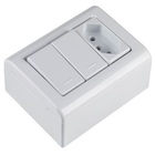 Interruptor Lizflex 2 Simples + Tomada 10a Tramontina - Unico