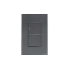 Interruptor Mecânico 4x2" 2 Módulos Zigbee Chumbo Ambiente Conectado Steck