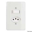 Interruptor Mill 1simp+1tom 2p+t C-pl 10a-250 39045str-e9pbm